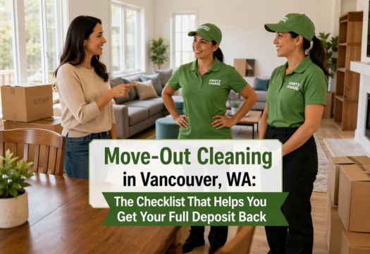 Detailed move out cleaning checklist for tenants in Vancouver WA to secure full security deposit from landlords