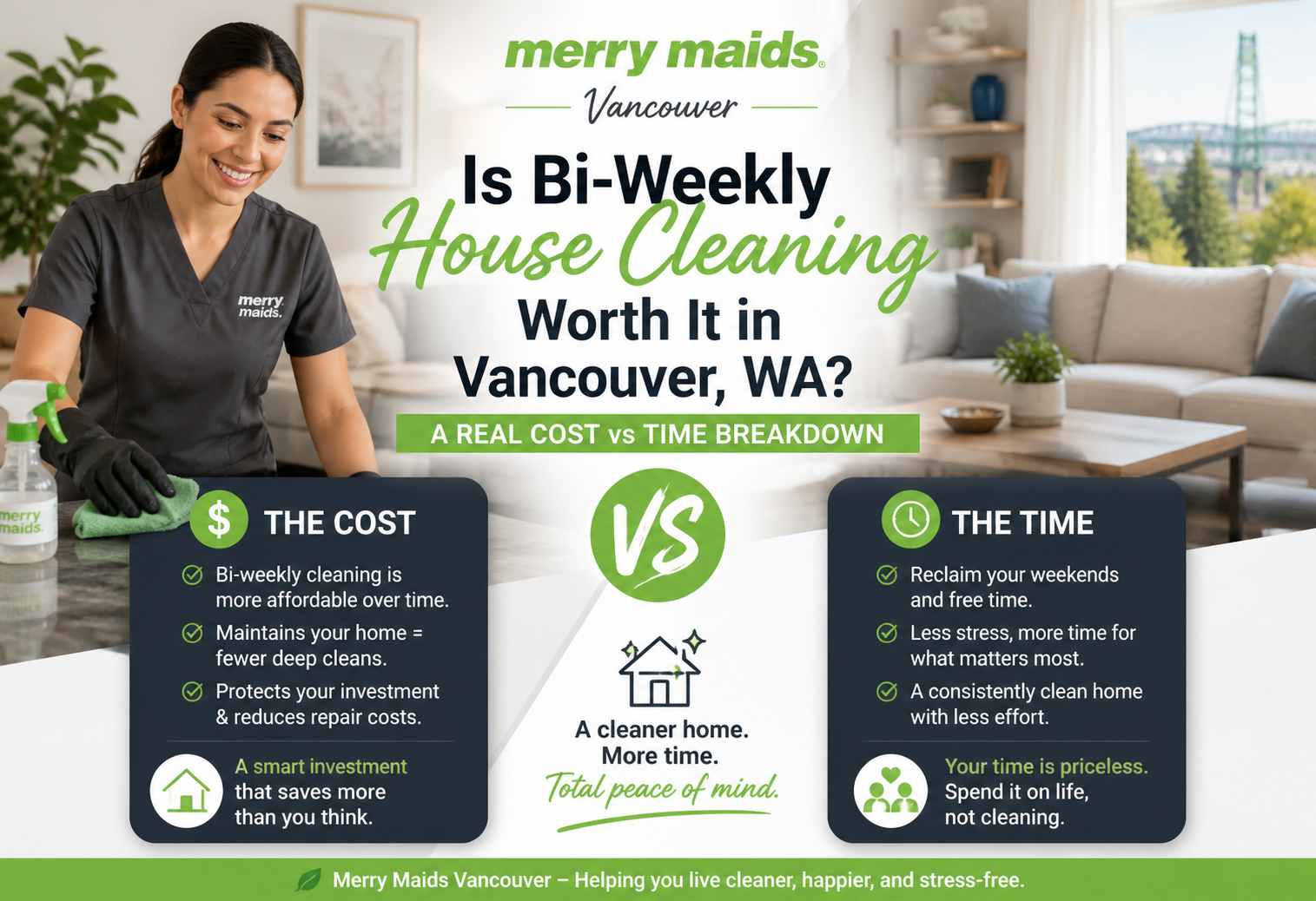 bi weekly house cleaning vancouver wa cost and time benefits