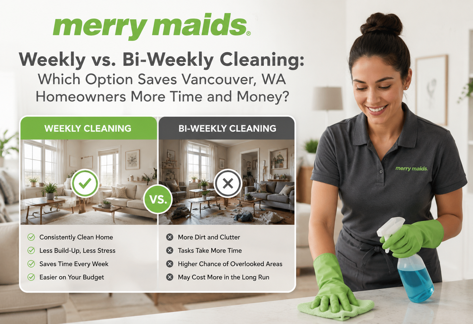 Summer home cleaning services Vancouver WA