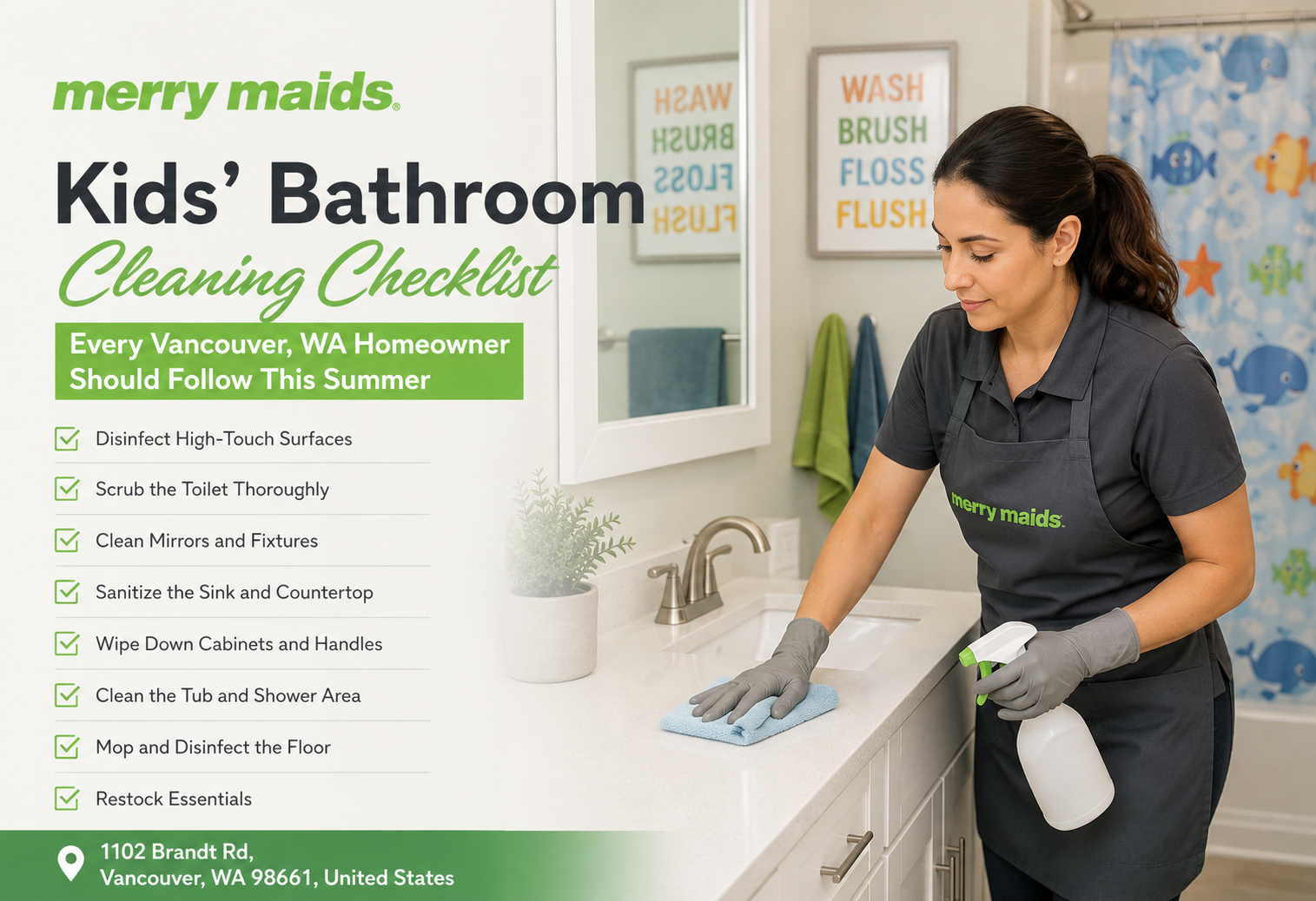 Bathroom cleaning Vancouver WA summer checklist for a fresh and hygienic bathroom